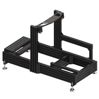 Plaque de pédale de pont de roue à dégagement rapide Sim Racing Rig 8020 profilé en aluminium personnalisable pour un échange facile