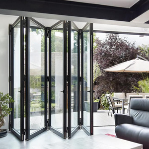 Bello <span class=keywords><strong>AL</strong></span> Hurricane Proof porta balcone Patio vetro insonorizzato giardino esterno in alluminio Bifold porte pieghevoli - Product Image 3