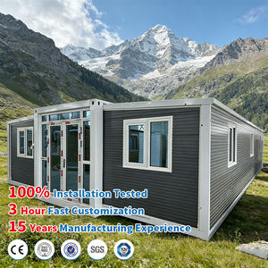 Su Geçirmez 40Ft 20Ft Prefabrik Ek Bina Mobil Genişletilebilir Konteyner Ev 2 Yatak Odalı Prefabrik Hafif Çelik Taşınabilir Ev - Product Image 1