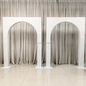 Factory Hot Selling Style Metal Large Curved <b>Arch</b> Background <b>Decoration</b> Bracket Wedding <b>Decoration</b> Party Event Scene Layout - Product Image 5