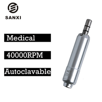 Moteur micro Sanxi 48V à couple élevé, vitesse 40000 tr/min, moteur micro sans balais DC BLDC, autoclavable, pour implant dentaire, moteur chirurgical