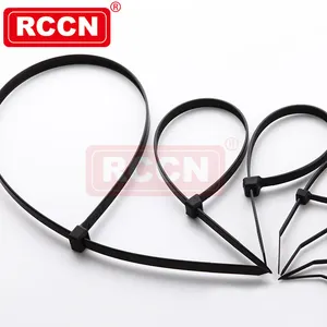 RCCN China Cable Tie Manufacturer Black Nylon 66 UV Resistant Electric Cable Ties G150I