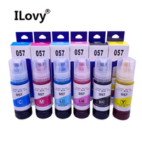 Bouteille de 70ml Premium 057 kits d'encre à base de colorant de recharge compatibles avec l'imprimante à jet d'encre 057 Epson L8058 L18058 L8050 L18050