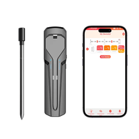 Thermomètre de viande sans fil Bluetooth, application intelligente pour BBQ, viande, four, Grill, cuisson des aliments,