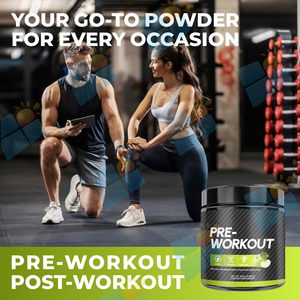 SUNI OEM/ODM Polvere <span class=keywords><strong>Pre</strong></span>-Allenamento con Etichetta Privata 300g, Mix Energetico al Gusto Mela Verde, Integratore per Prestazioni in Palestra - Product Image 3