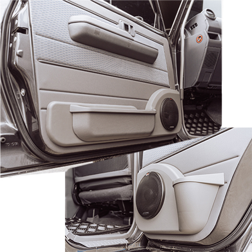 4pcs Front Rear Speaker Pods for Toyota Land Cruiser 70 Series
