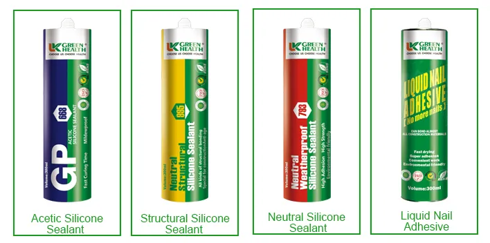 Trung tính rõ ràng thời tiết kháng GP Silicone sealant keo keo hồ cá thủy tinh cao su Sealant cho Windows Cửa Rèm tường