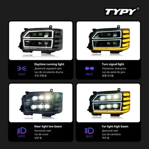 TYPY 2014-2019 para Hiace, Faro Delantero con Señal Dinámica, Lámpara de 12V, 8000 Lúmenes, 5500K, Actualización Automotriz, Nuevo LED - Product Image 4