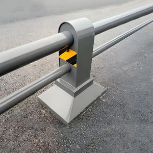 Barrières de chantier de sécurité routière temporaires à longueurs personnalisables, non réfléchissantes, pour la circulation routière, garde-corps de route - Product Image 1
