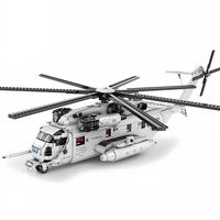 Reobrix 33037 ensembles de blocs de construction 1/35 échelle militaire CH-53E Super étalon hélicoptère modèle bricolage assemblage brique jouets pour enfants