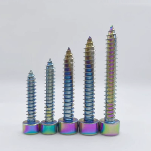 Vis autotaraudeuses à tête hexagonale en titane bleu brûlé <span class=keywords><strong>M4</strong></span> X 10 mm 12 mm 16 mm 20 mm 25 mm 30 mm pour modification de moto - Product Image 3
