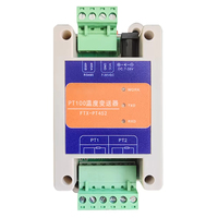 Module transmetteur de capteur de température à résistance PT100, RS485 isolé, Modbus RTU industriel, haute précision, 2, 4 ou 8 canaux