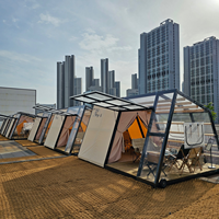 Tente Tourle Nouveau Design Cabine Temporelle Restaurant Extérieur Cabine Glamping Tente Imperméable en PVC