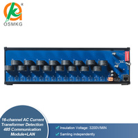 Module de détection de transformateur de courant alternatif 16 canaux AoShangMing avec RS485 Lan Modbus Rtu TCP