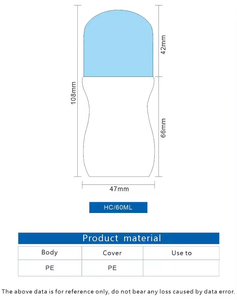 Customized 60ml PE Roll On Deodorant Bottle Recycled Plastic <b>Empty</b> Stick Container OEM ODM Packaging <b>Box</b> Shipping Manufacturer - Product Image 3