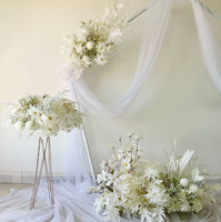 Panneau mural de fleurs artificielles de haute qualité en gros pour la décoration de centre de table d'événements de mariage