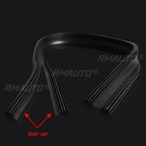 2X Tiras de Repuesto para Limpiaparabrisas, Tira de Goma para Parabrisas de Coche, Accesorios para Limpiaparabrisas sin Marco, 26 pulgadas/65 cm - Product Image 4