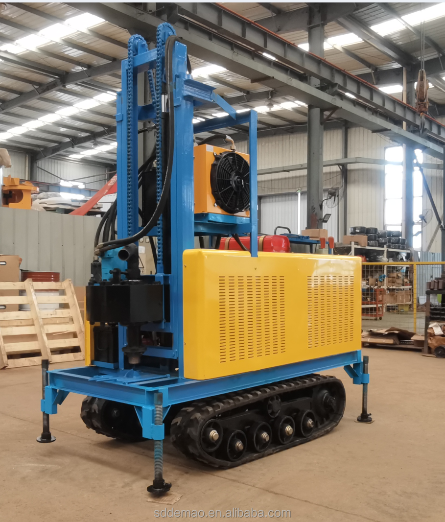 Drilling Rig Crawler Diesel Hydraulic Borehole Water Well Drilling Rig Machine