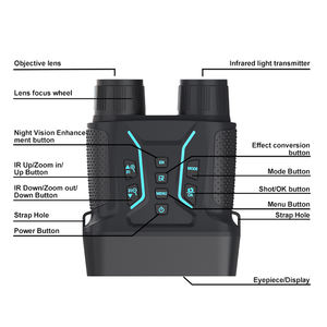 最新の4.5インチ大画面4Kナイトビジョン双眼鏡、バックライト付きボタン、8倍デジタルズーム、狩猟用赤外線ナイトビジョンゴーグル - Product Image 5