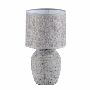 Lampe de table contemporain moderne en céramique grise, 1 pièce, lampe de chevet, pour bureau, hôtel, plage, <span class=keywords><strong>maison</strong></span> - Product Image 1