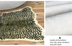 Modern Home <b>Leopard</b> <b>Print</b> Woven Polyester Animal <b>Print</b> High Pile Thin Floor Mat Bedroom Living Room <b>Rug</b> - Product Image 3