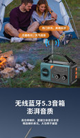 Tragbares, wiederaufladbares Notfall-Handkurbel-AM/FM-Wetterradio mit LED-Taschenlampe, 20.000 mAh Akku und USB-Ladefunktion