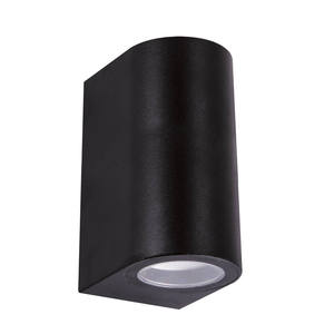 Applique da Esterno Rotonda IP54 2xGU10 2x12W 68 Nero, Ideale per Illuminazione Esterna e Zone Umide. - Product Image 1