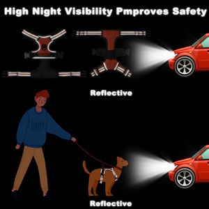 Arnés de Entrenamiento para Perros en Oferta, Conjunto de Arnés Antitirones, Reflectante y Ajustable, Accesorios Personalizados para Mascotas - Product Image 4