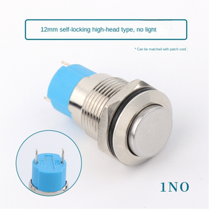 12MM Stainless Steel Button High-Flat Round Style IP67 3A 220V Ring Illuminated - Product Image 5