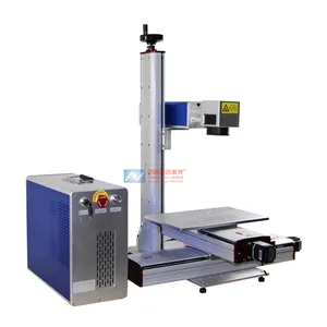 Metall platte druck maschine industrielle laser drucker stahl laser stecher mit mit Beweglichen Tisch X und Y Achse Form