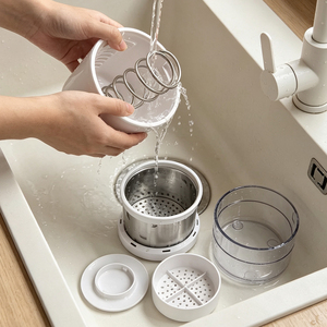Essoreuse à salade domestique facile à nettoyer, filtre d'égouttage d'eau pour légumes, gadget de cuisine pratique pour fruits, légumes et aliments quotidiens - Product Image 5