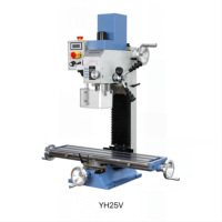 Machine de perçage et de fraisage intégrée manuelle YH25V, perceuse à colonne compacte de qualité industrielle professionnelle, perçage maximal de 25 mm