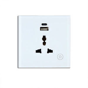 Enchufe de Pared Inteligente Wifi Tuya para Reino Unido/UE/EE. UU., Tipo C, Enchufe Eléctrico Universal con Interruptor Táctil - Product Image 6
