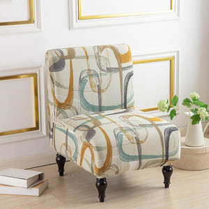 Funda de silla de tela simple y gruesa de 160g para uso doméstico, funda elástica para silla de Hotel sin reposabrazos, funda para silla gruesa de sofá individual - Product Image 4