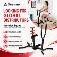 Equipo de Gimnasio Original Patentado, Máquina de Sentadillas Compacta y Ergonómica con Marco de Acero para Moldear Glúteos, para Entrenamiento Diario en Casa