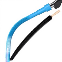 Kit de nettoyage de conduit de sèche-linge en plastique 2 pièces, accessoire de nettoyage pour aspirateur, tuyau d'aspiration, élimine rapidement les peluches