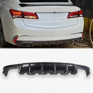 Difusor de Parachoques Delantero y Trasero de Fibra de Carbono Real para Acura TLX TLX-L 2015, Protector de Parachoques Trasero, Alerón, Moldura de Esquina - Product Image 2
