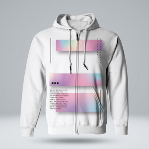 Sudadera con Capucha Unisex Personalizada al por Mayor, Forrada, Bordada, Tejida, Ecológica, de Poliéster/Algodón, Antipilling, Transpirable, 140g, con Estampado Completo - Product Image 3