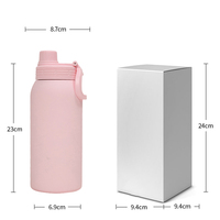 Gobelet isotherme en acier inoxydable de 750 ml, garde au chaud et au froid, écologique, pour les boissons sportives
