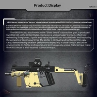 Senapan Mesin Sniper Rifle AWM Puzzle Anak-anak Mainan Konstruksi Blok Bangunan ABS Skala 1:1 MKing