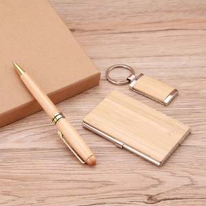 Juego de Regalo de Bolígrafo Personalizable con Diseño de Madera, Incluye Bolígrafo, Bloc de Notas, Caja de Regalo, Logotipo Promocional para Oficina - Product Image 3