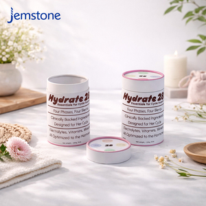 Tube en papier cylindrique biodégradable sur mesure pour capsules de compléments alimentaires, boîte en carton ronde, emballage en tube kraft pour thé et café - Product Image 2