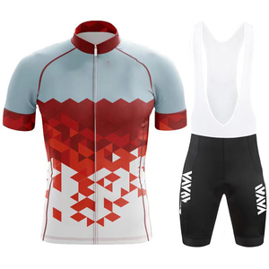 Ropa de bicicleta de manga corta para <span class=keywords><strong>hombre</strong></span>, conjuntos de camisetas de <span class=keywords><strong>Ciclismo</strong></span> de <span class=keywords><strong>verano</strong></span> transpirables - Product Image 3