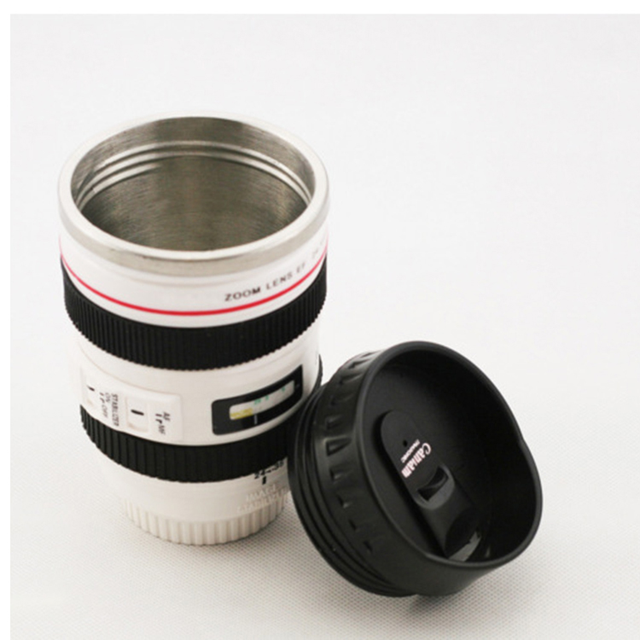 EF 24-105mm Camera Lens Office Cup 400ml Stainless Steel Vacuum Insulated Eco-Friendly Travel Mug Photography Gift OEM Custom
