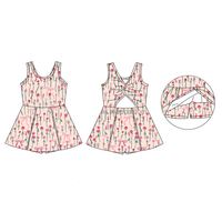 Meilleur prix été sans manches enfants filles robe Tennis Yoga Golf robe entraînement costume personnalisé imprimé vêtements