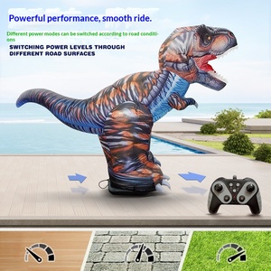 Modèle de dinosaure RC en tissu gonflable, simulation de Tyrannosaurus Rex, jouet électrique télécommandé, éducatif pour l'extérieur - Product Image 3