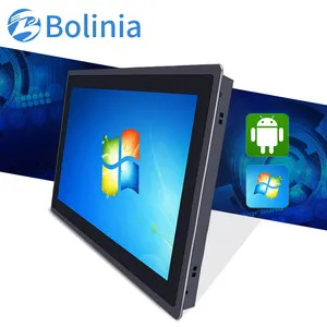 Panel de pantalla táctil todo en uno para ordenador de sobremesa, carcasa de aluminio integrada, plano puro, 10 ", 11,6", 13,3 ", 15,6", 21,5 ", X86