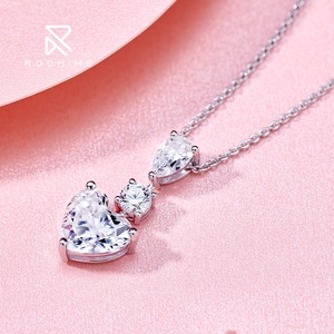 Colar Pingente Coração CZ Personalizado Rochime Brilliant Love em Prata Esterlina 925, Joias Finas para Mulheres, Presente - Product Image 2