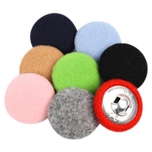 热卖衣服外套门襟羊毛外套羽绒服按扣彩色袋布扣面料包扣