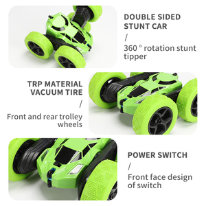 Coche de Acrobacias RC de Doble Control Remoto 2.4G Ecológico, el Más Vendido, con Rotación de 360 Grados, Piezas de Repuesto para Coche Cyclone - Product Image 2